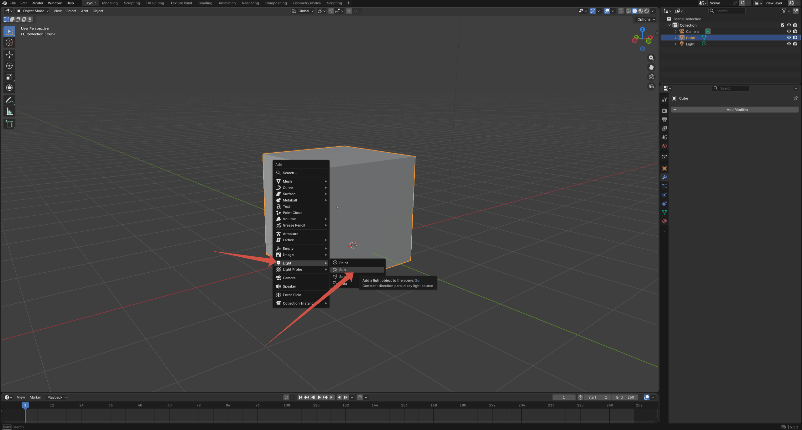 Blender lighting setup for first render