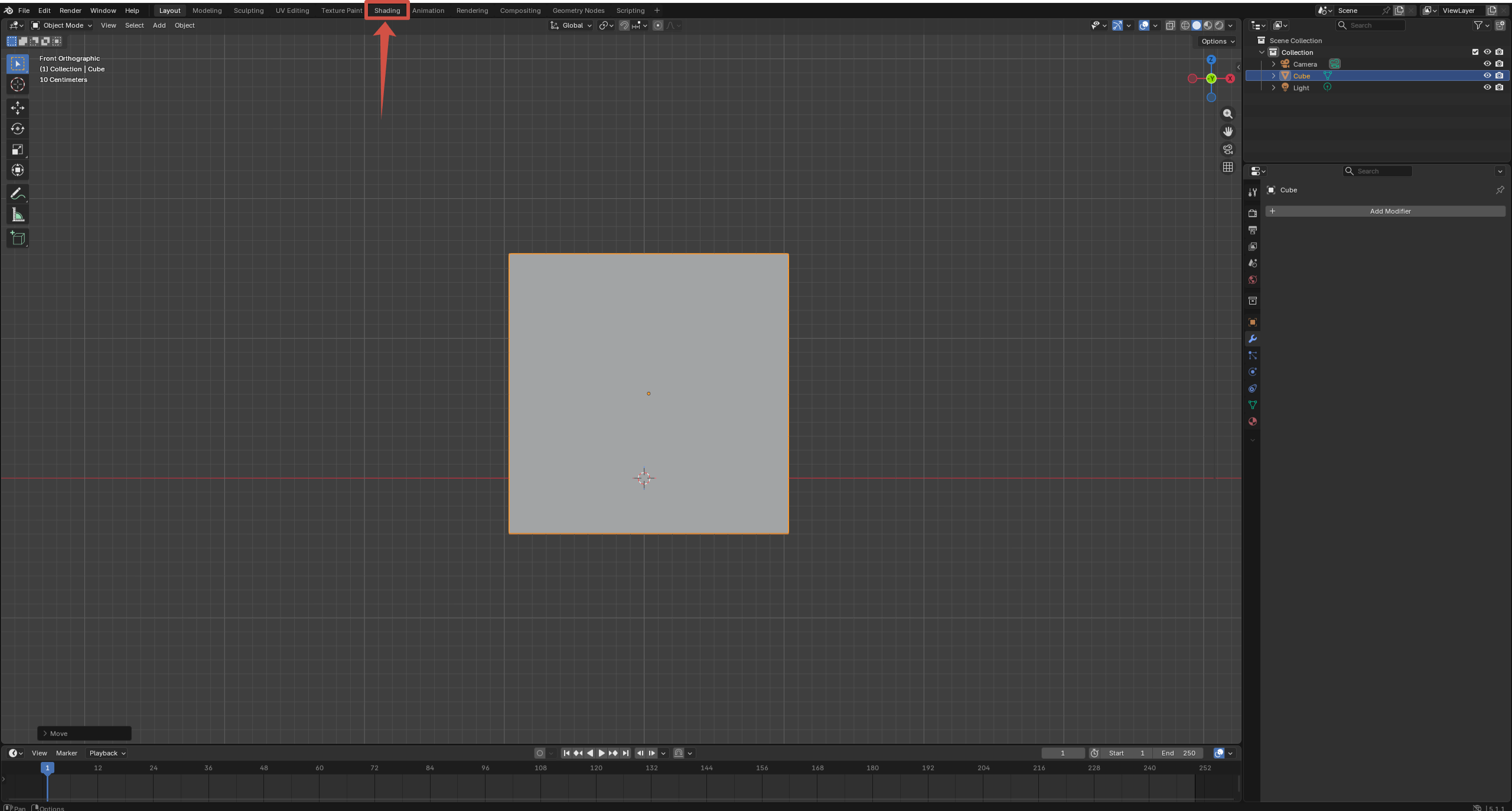 Blender Shader Editor interface