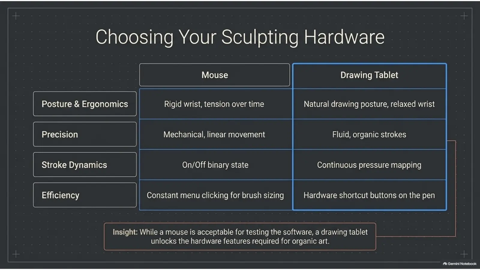 Choosing sculpting hardware for Blender sculpting