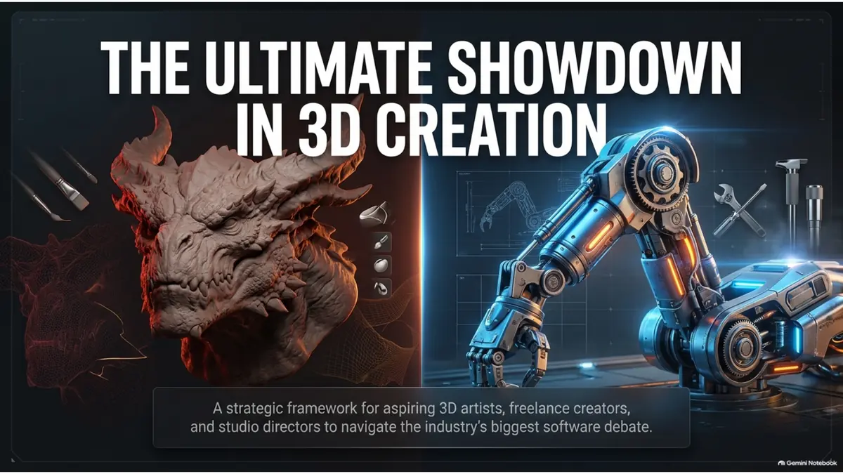 Blender vs ZBrush sculpting comparison showdown cover