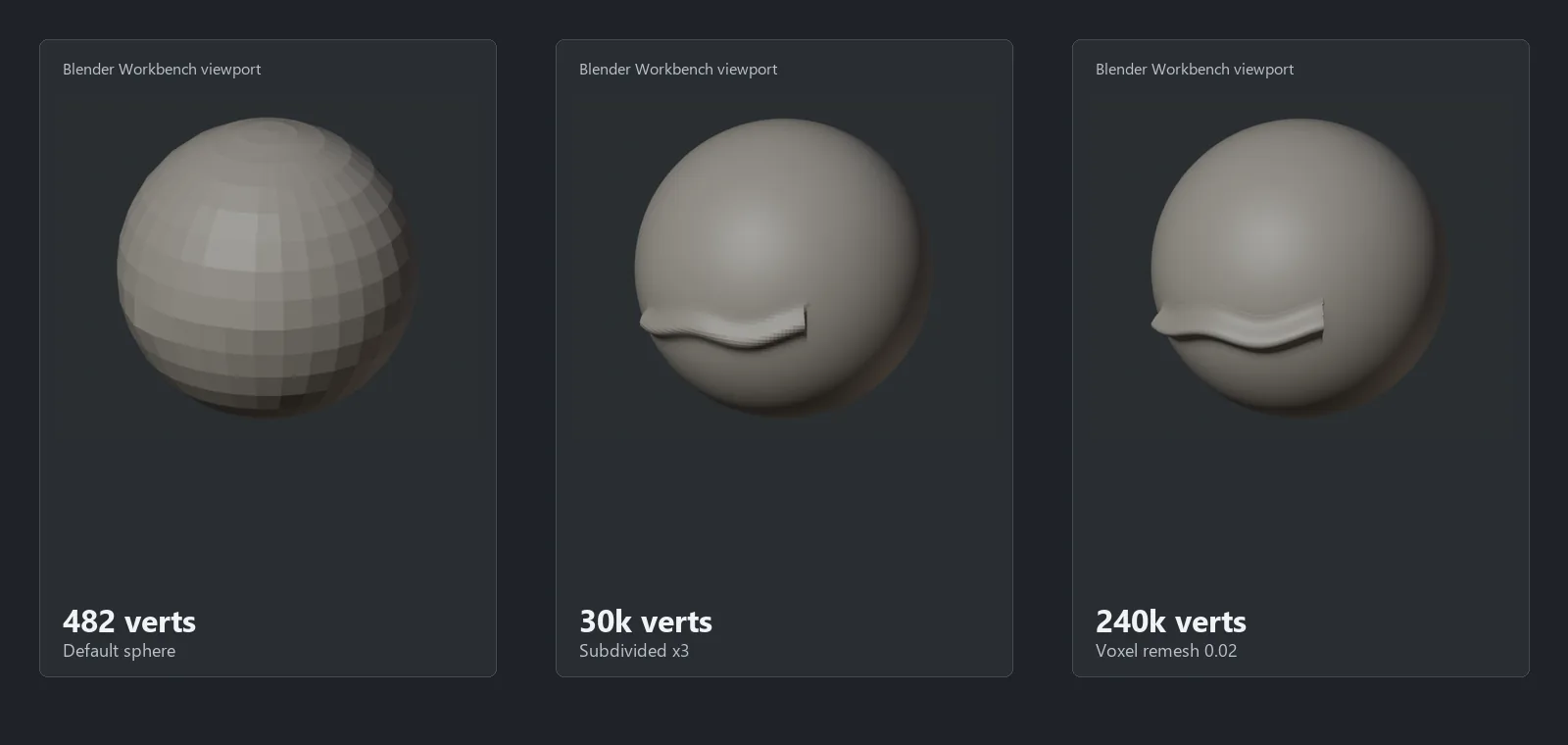 Blender sculpt brush having no effect at low mesh density versus after voxel remesh