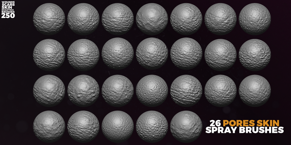 Soft scarring and skin grain preview