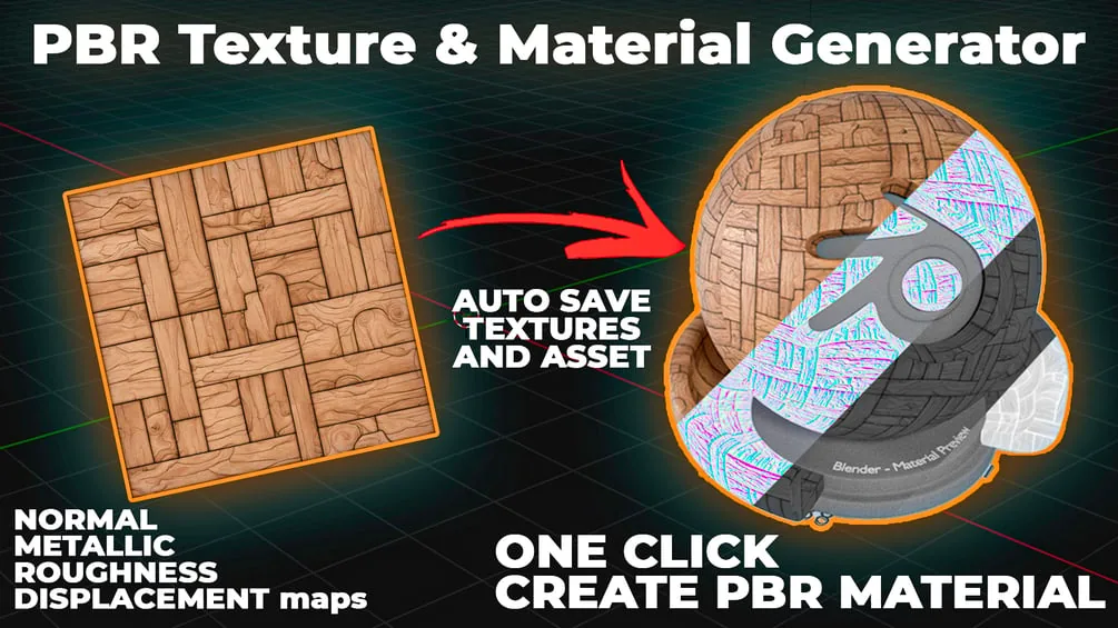 PBR Texture & Material Generator for Blender