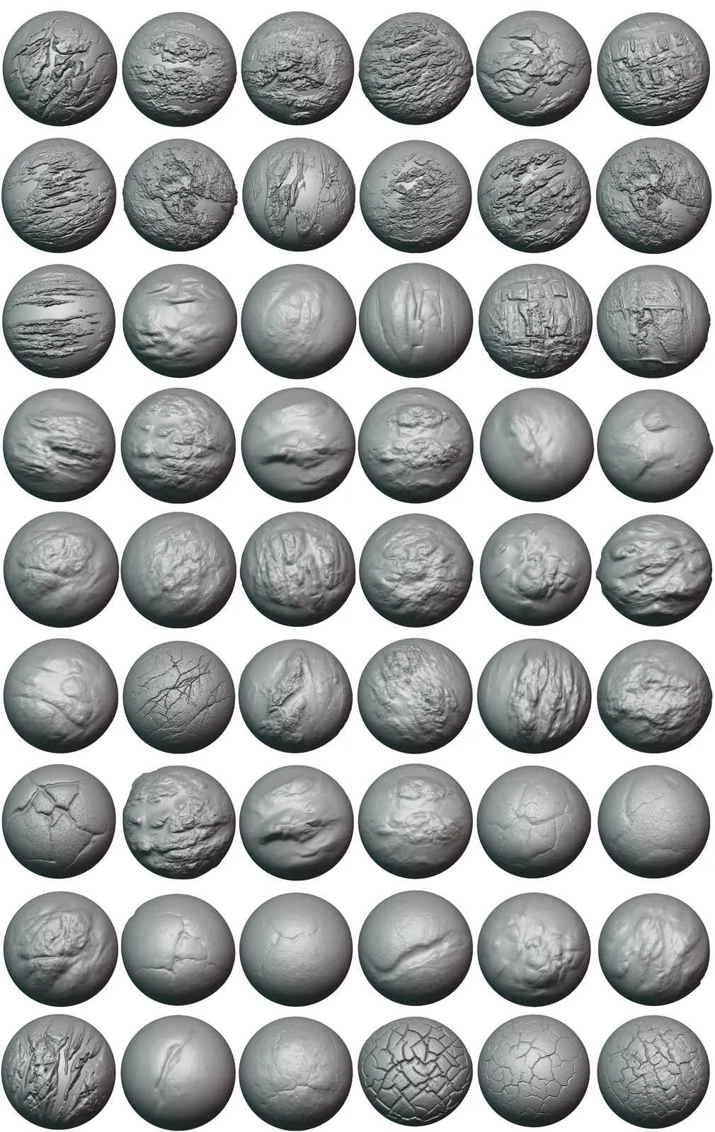 Rock and stone brushes