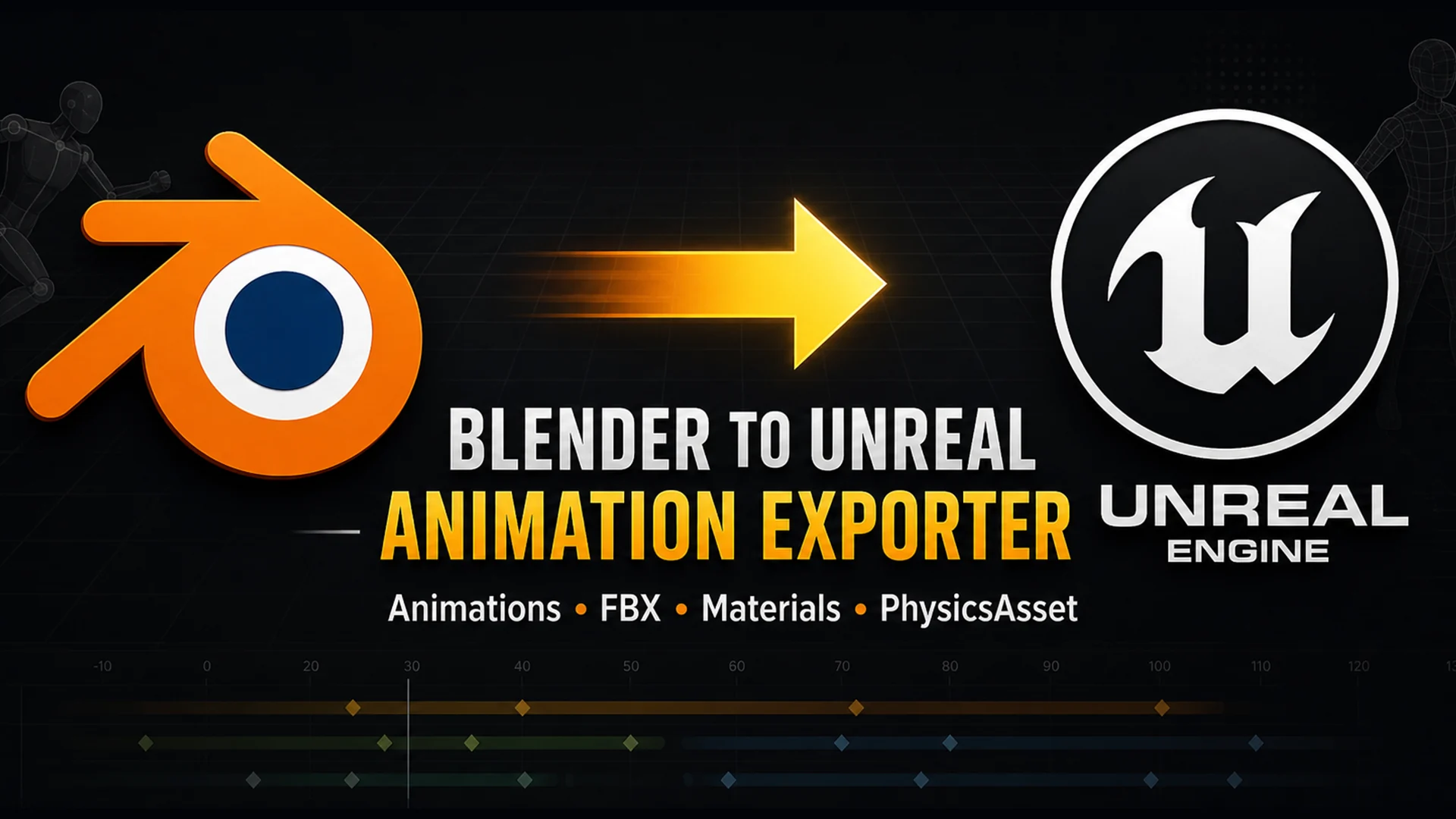Blender to Unreal Animation Exporter main preview