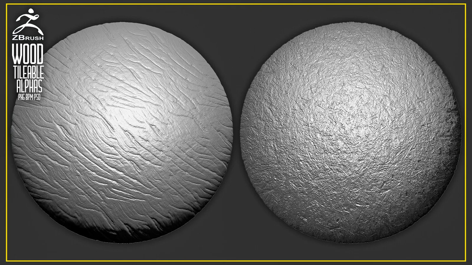 22 Wood Tileable Alphas Vol.5 (ZBrush, Substance) preview 1