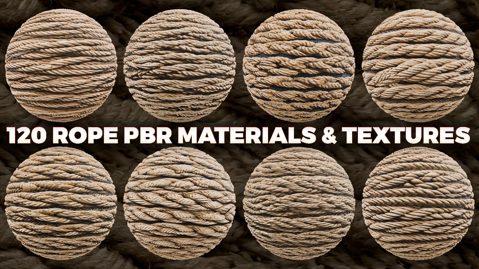 Rope PBR Materials And Textures For Blender preview
