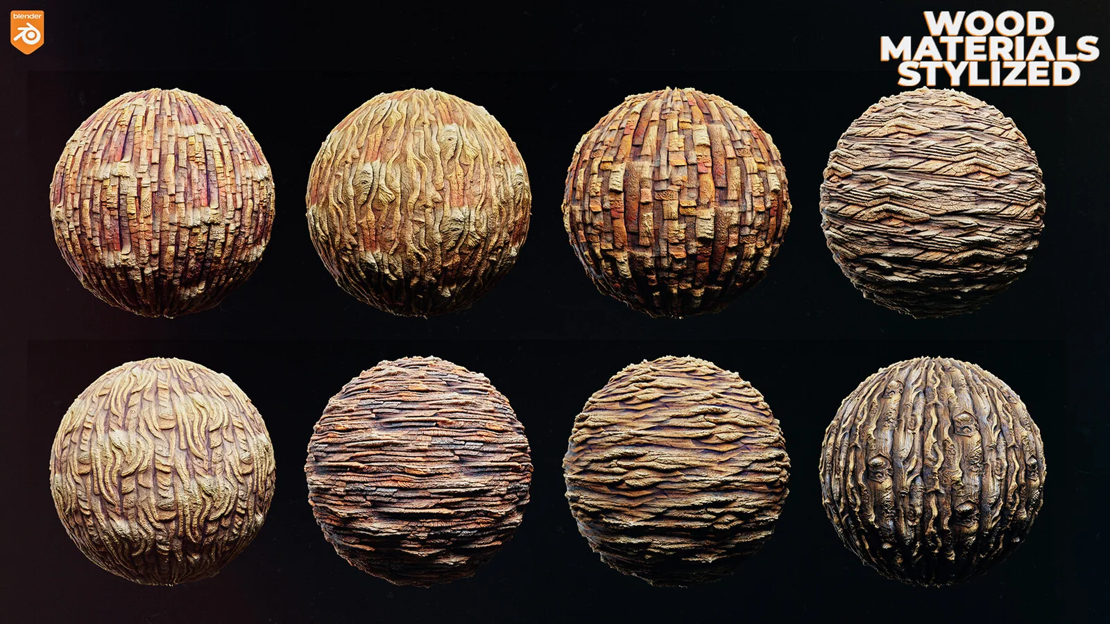 Wood Materials For Blender (Cycles, Eevee) preview 1