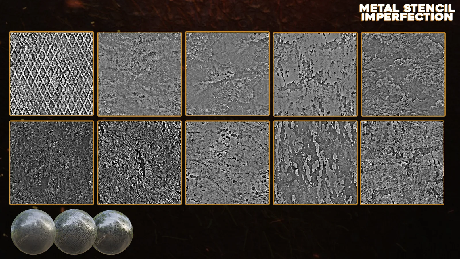 50 Metal Stencil Imperfection Seamless preview 2