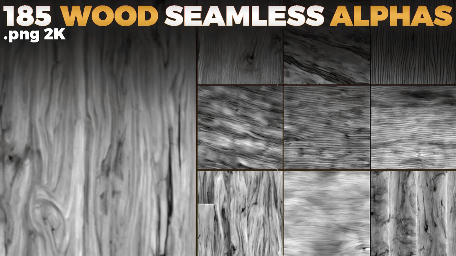 Wood Seamless Alphas Displacement Map preview