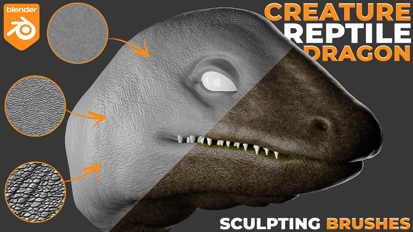 Creature, Animals, Dragon Brushes For Blender preview