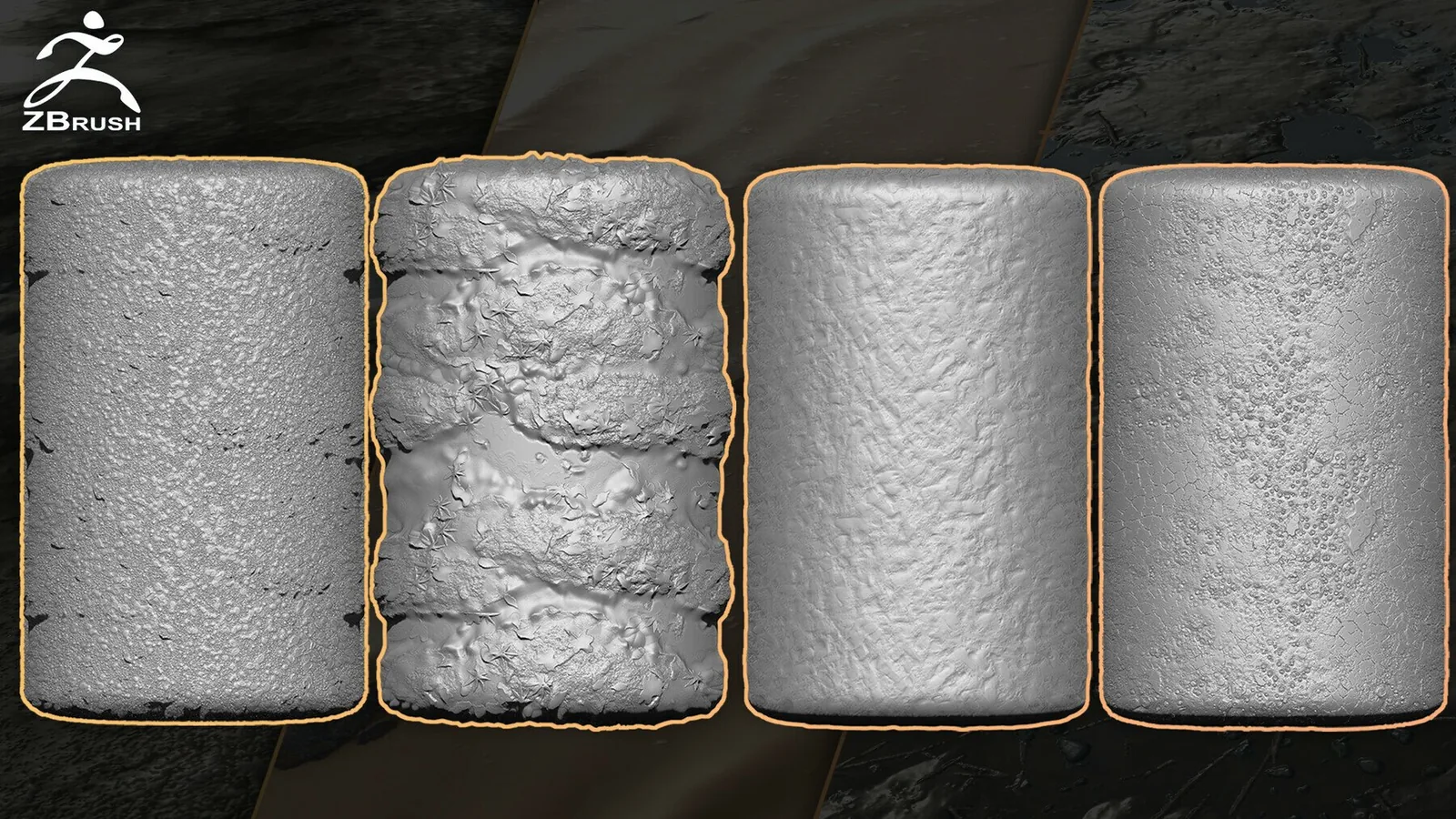 20 Ground & Terrain Alphas Vol.2 (ZBrush, Substance) preview 3