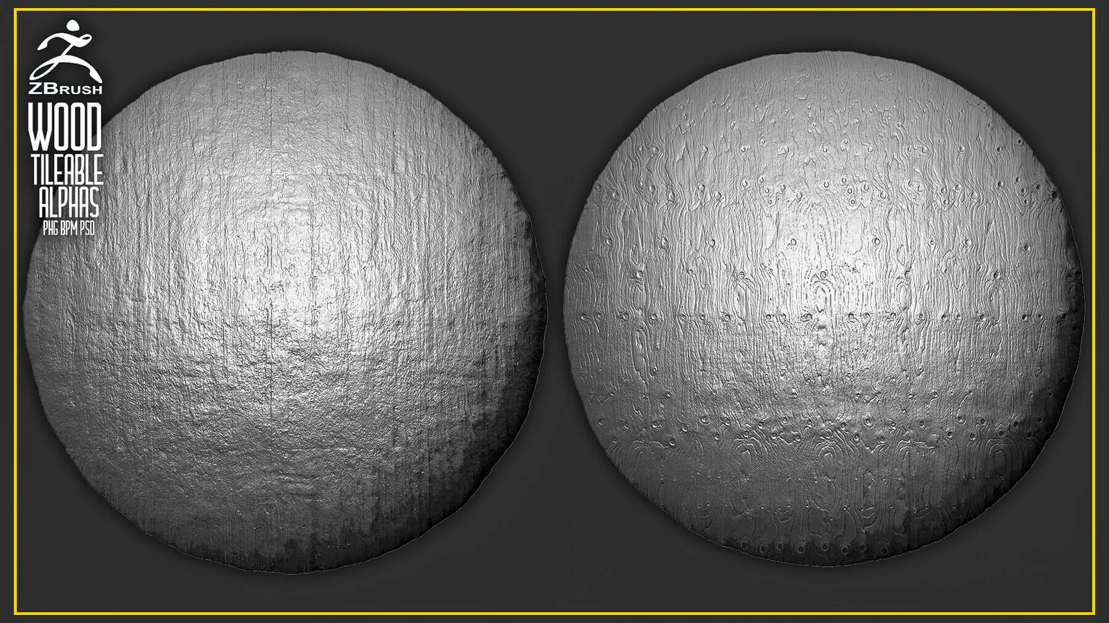 22 Wood Tileable Alphas Vol.5 (ZBrush, Substance) preview 2