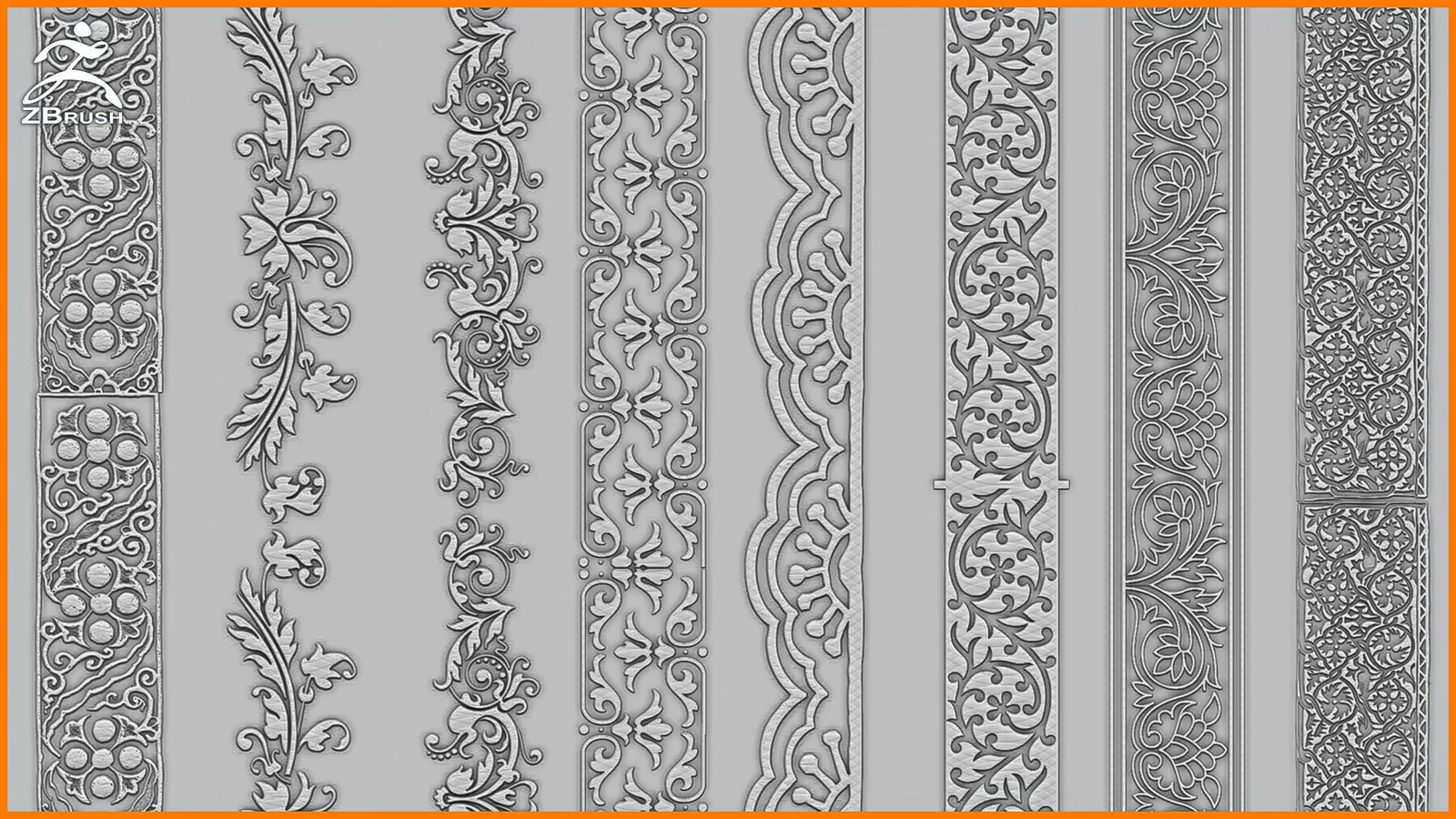 Ornaments Brush for ZBrush preview 1