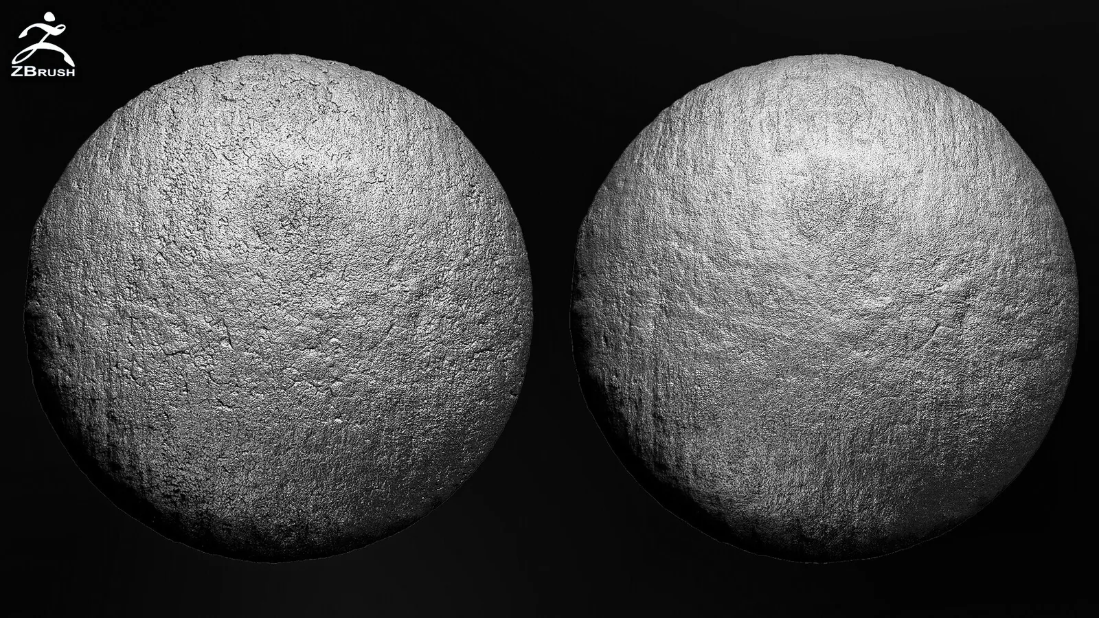 Concrete alphas for ZBrush (PSD, Tileable) preview 3