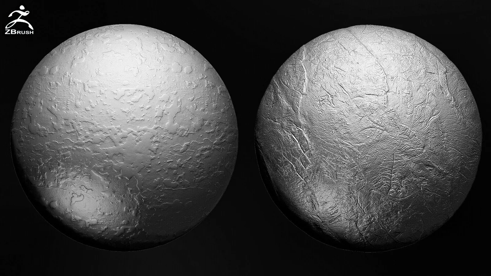 Concrete alphas for ZBrush (PSD, Tileable) preview 2