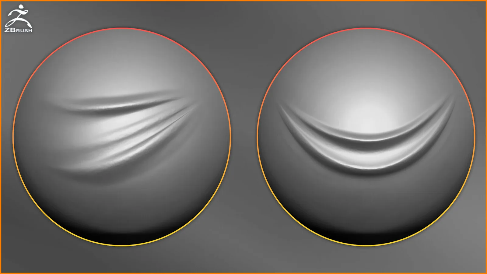 16 Folds Brush for ZBrush (VDM + PSD) preview 2