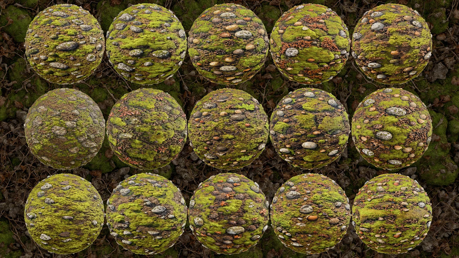 Forest Ground Materials & Pbr Texture Library For Blender preview 3