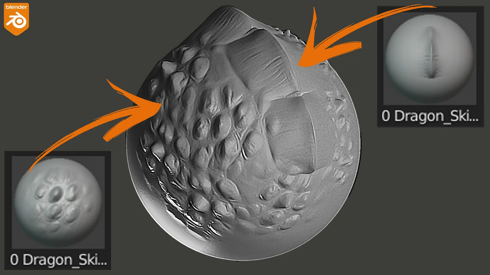 Dragon Skin Brushes For Blender. Asset Browser. preview 3
