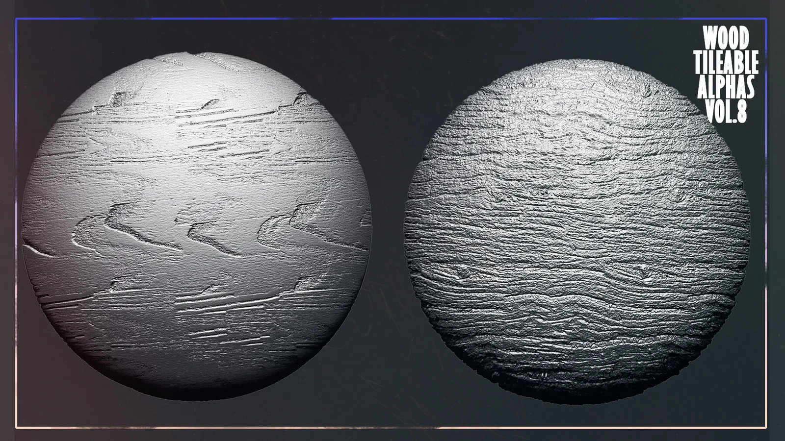 Wood Tileable Alphas Vol.8 (ZBrush, Substance) preview 3