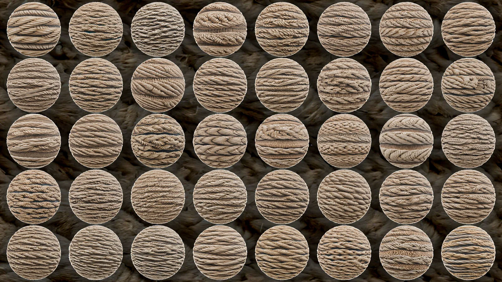 Rope PBR Materials And Textures For Blender preview 3