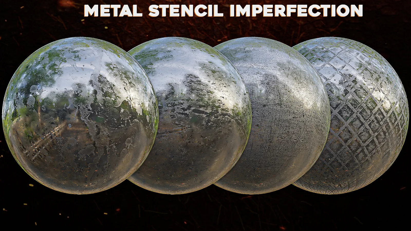 50 Metal Stencil Imperfection Seamless preview 1