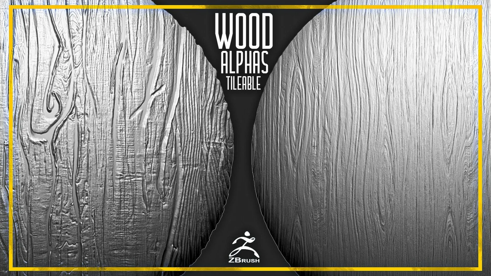 20 Wood Tileable Alphas Vol.4 (ZBrush, Substance)