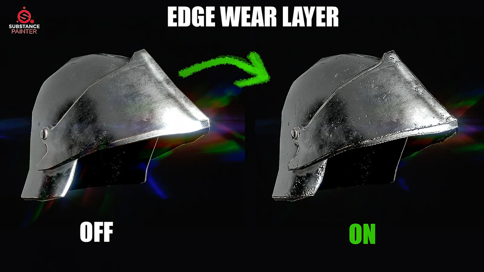 Metal Smart Materials with Edge Wear (Substance Painter) preview 3