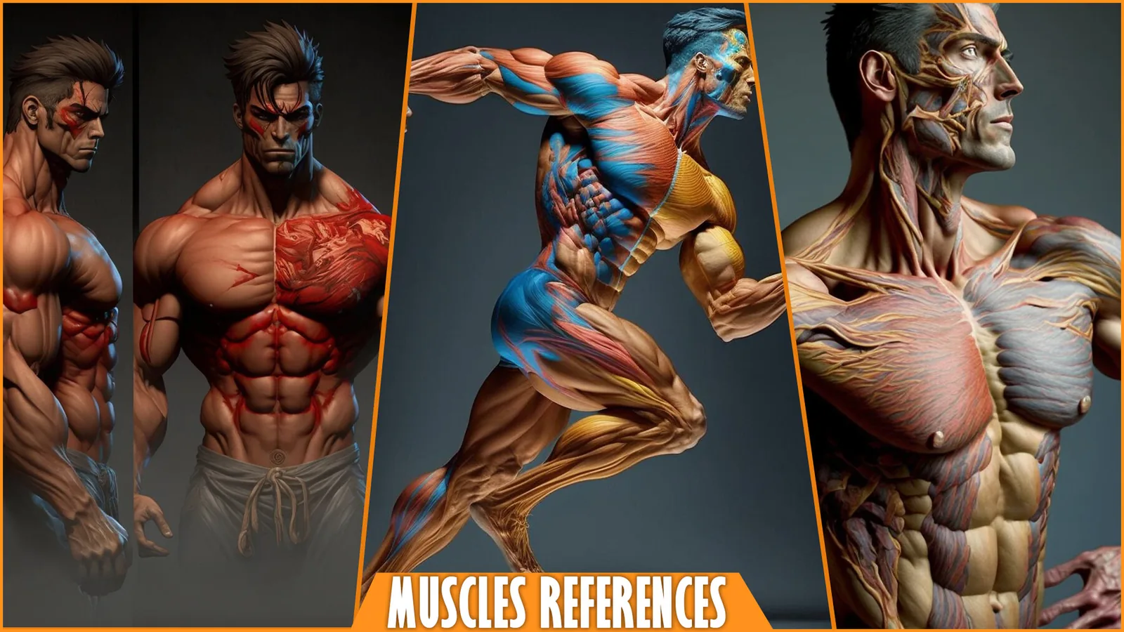 100+ Male, Female Muscles References Pictures preview 1