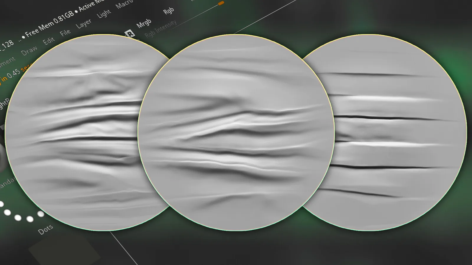 30 Folds VDM Brush and Alphas for ZBrush preview 1