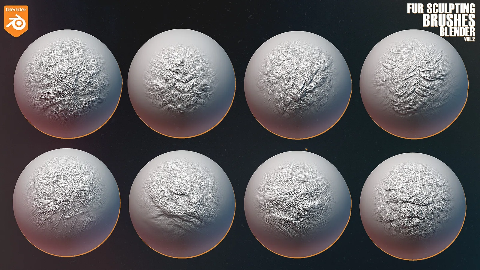 Sculpting Fur And Hair Brushes For Blender Vol.2 preview 3