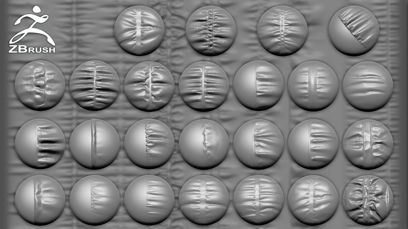 ZBrush Seams Brushes Vol.2 (Alphas PSD + OBJ) preview 2