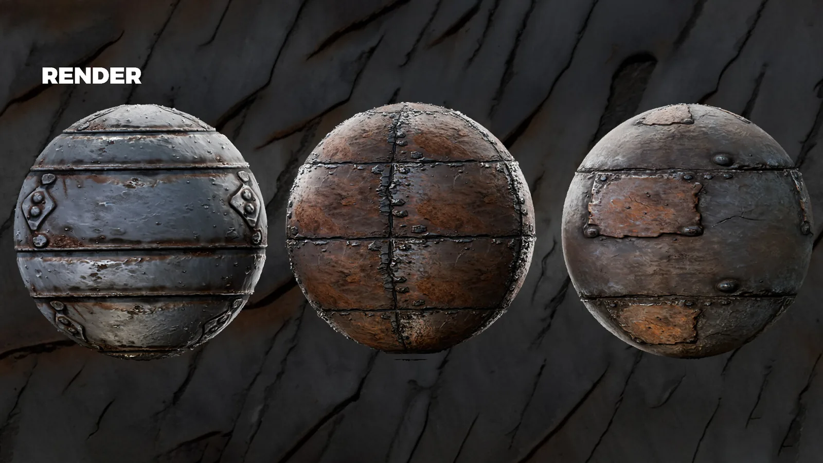 Rusted Metal Pbr Materials & Textures For Blender preview 3