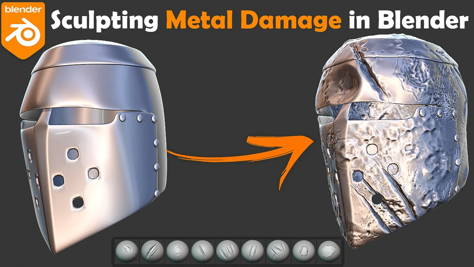 Metal Damage Brushes for Blender preview