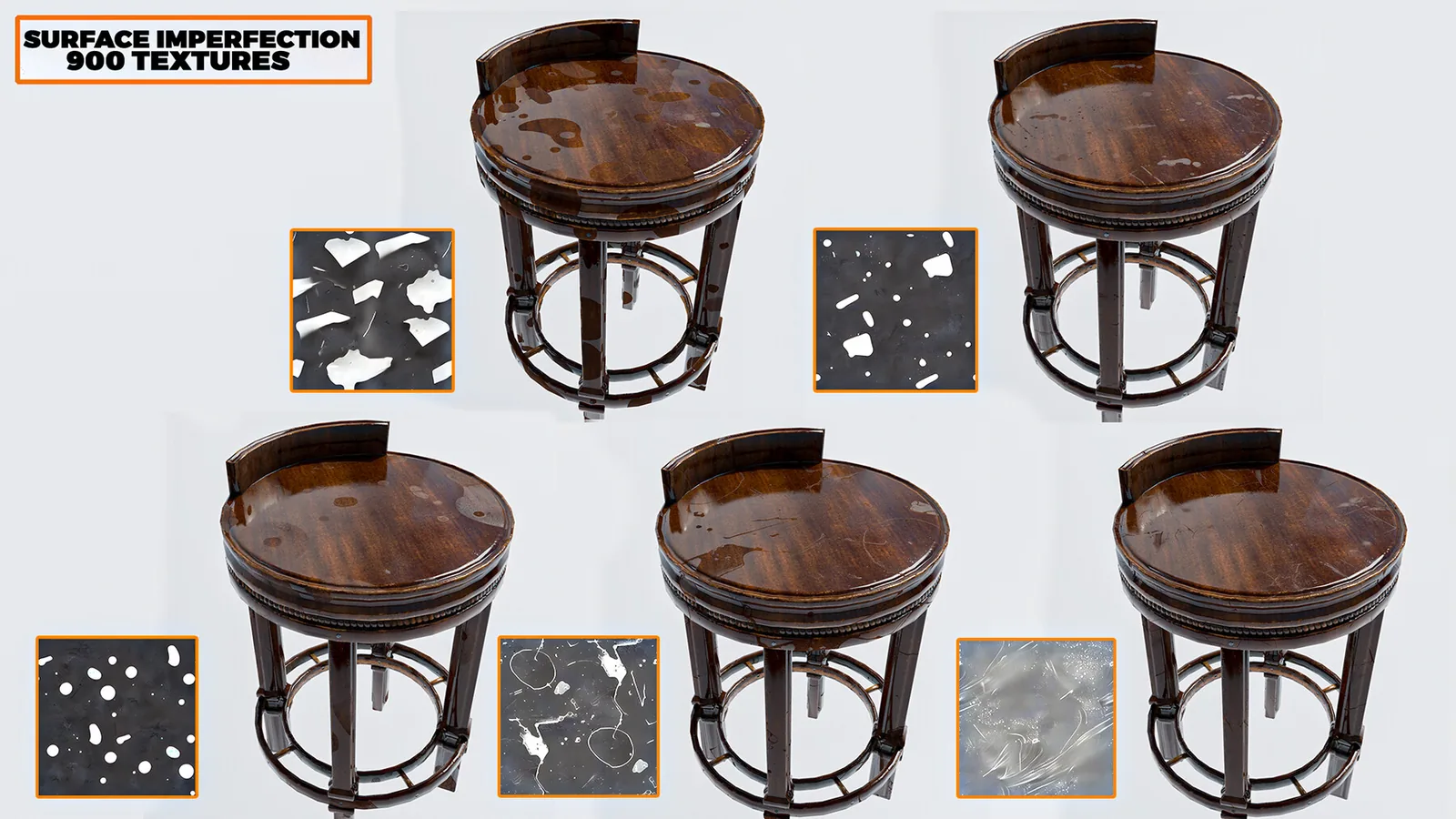 Surface Stencil Imperfection. Grunge, Scratches, Drops and more. preview 2