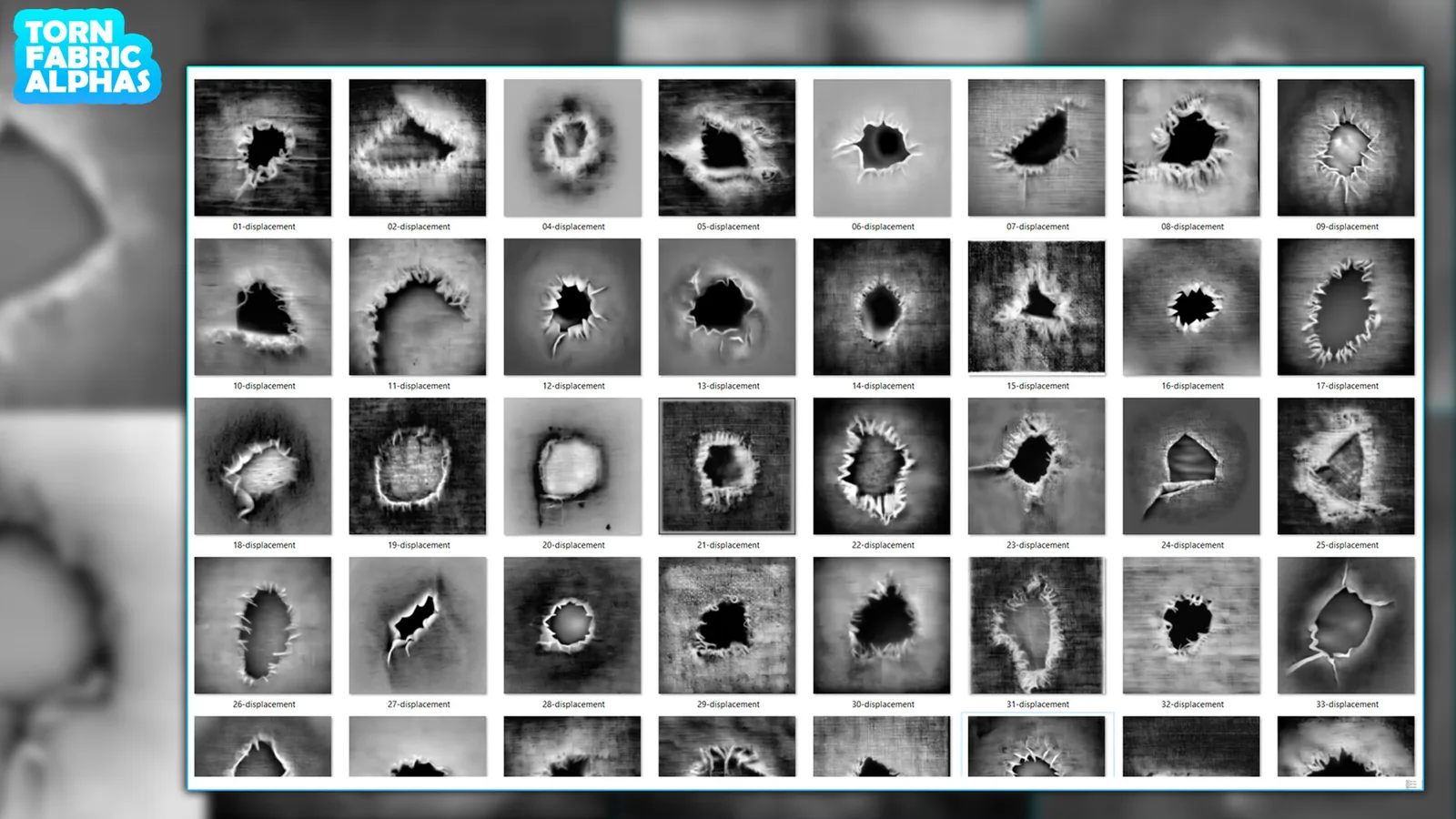 Torn Fabric Alphas preview 3