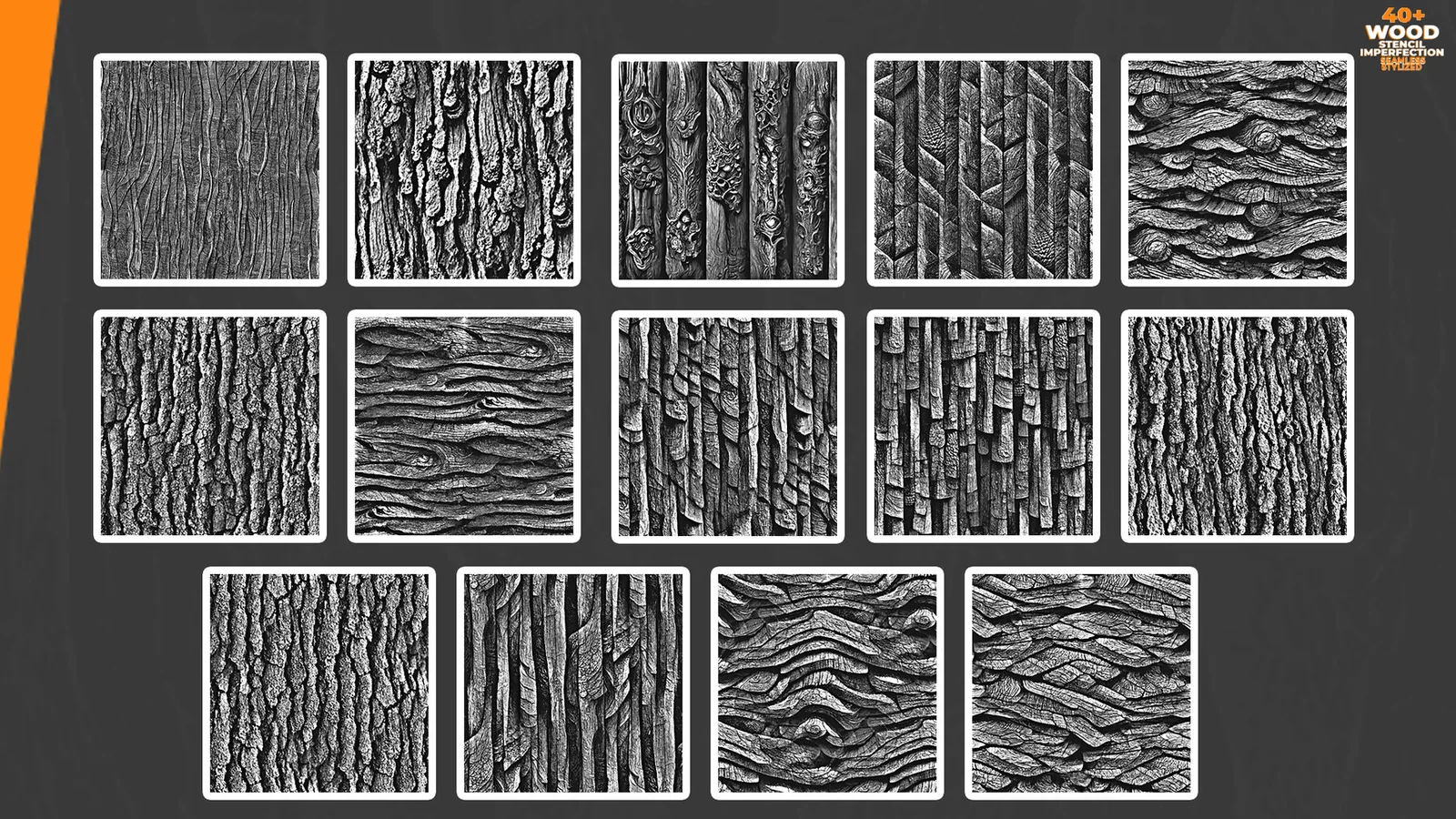 40+ Wood Stencil Imperfection Seamless preview 1
