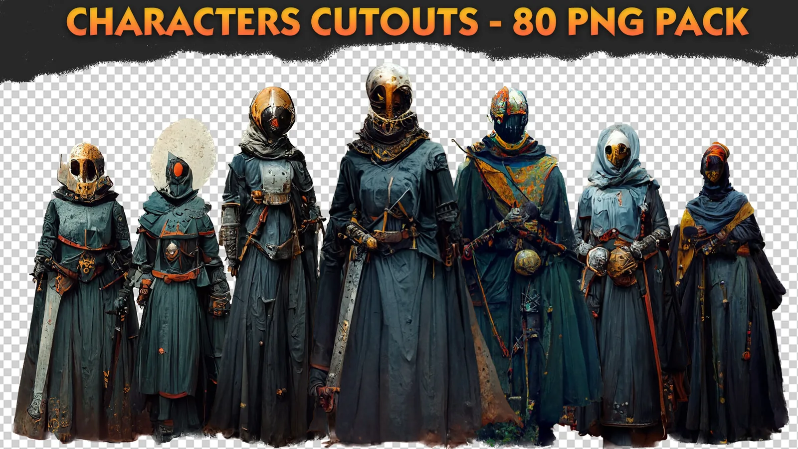 Characters Cutouts - 80 PNG Pack preview 2