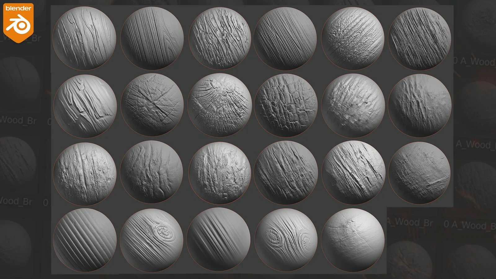 Blender Wood Sculpting Brushes preview 1