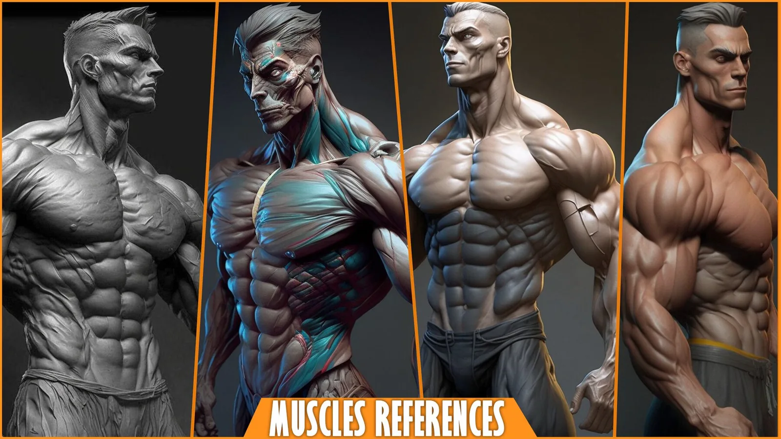 100+ Male, Female Muscles References Pictures preview