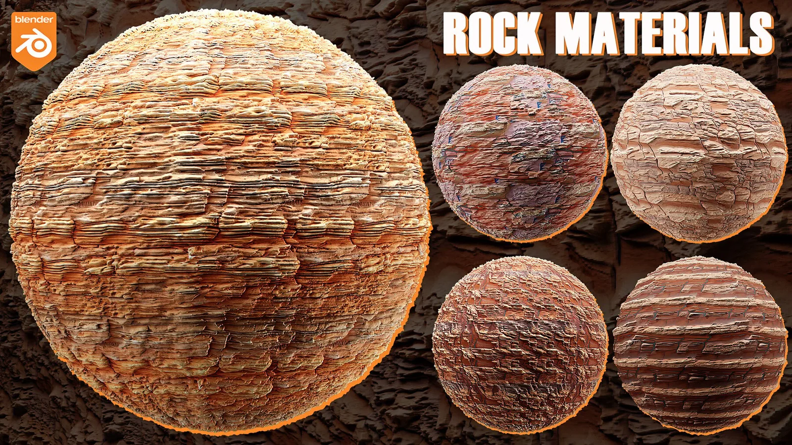 40+ Rock, Stone, Mountains Blender Materials (Cycles, Eevee)