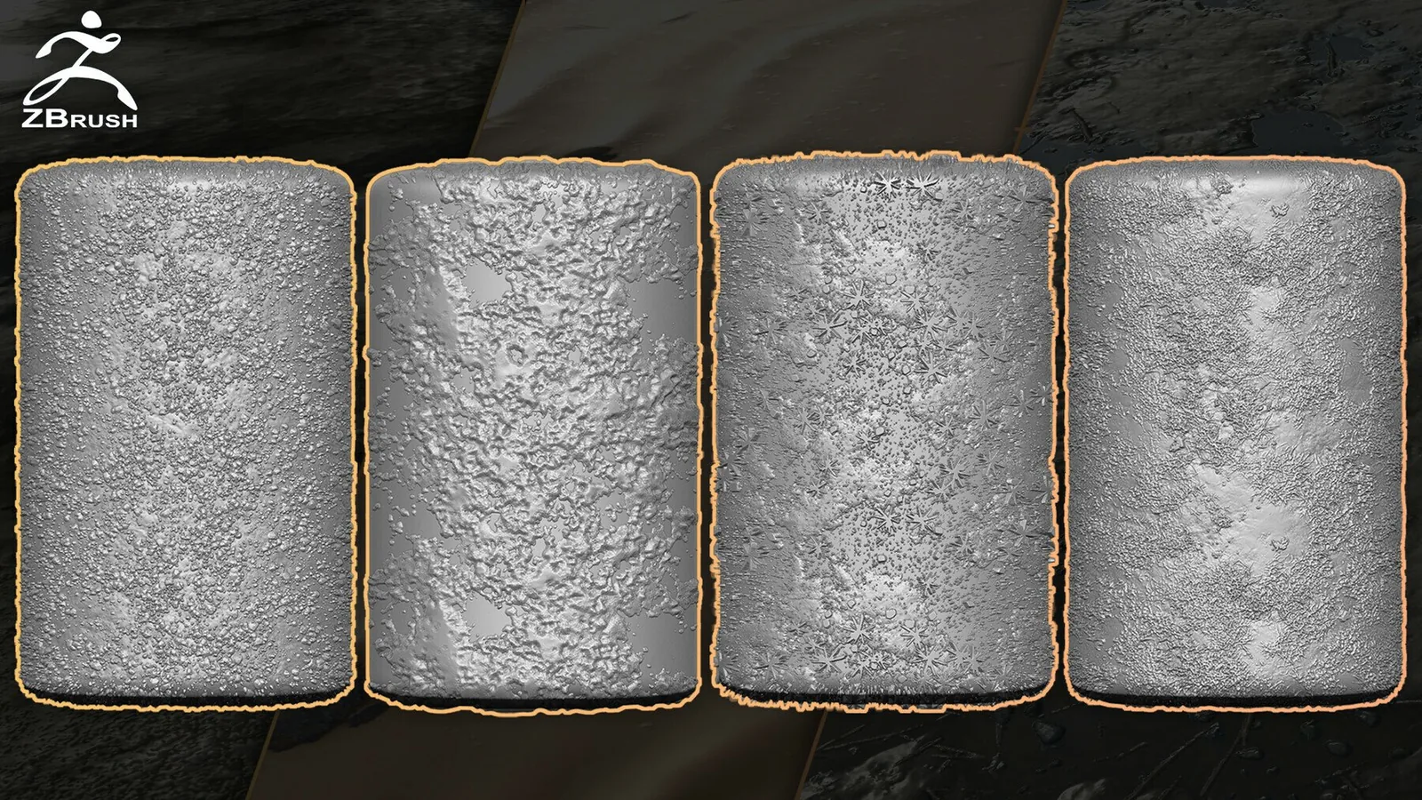 20 Ground & Terrain Alphas Vol.2 (ZBrush, Substance) preview 1