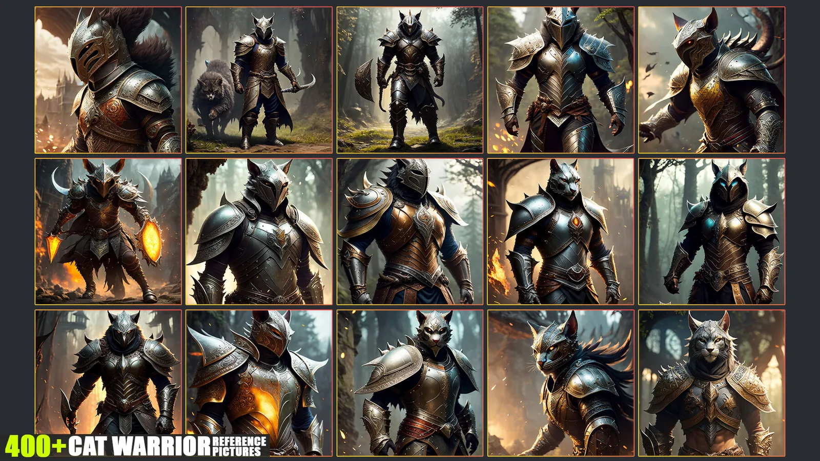 400+ Cat Warrior Medieval References Pictures preview 2