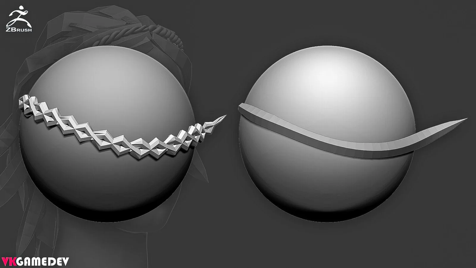 Hair IMM Brush for ZBrush preview 3