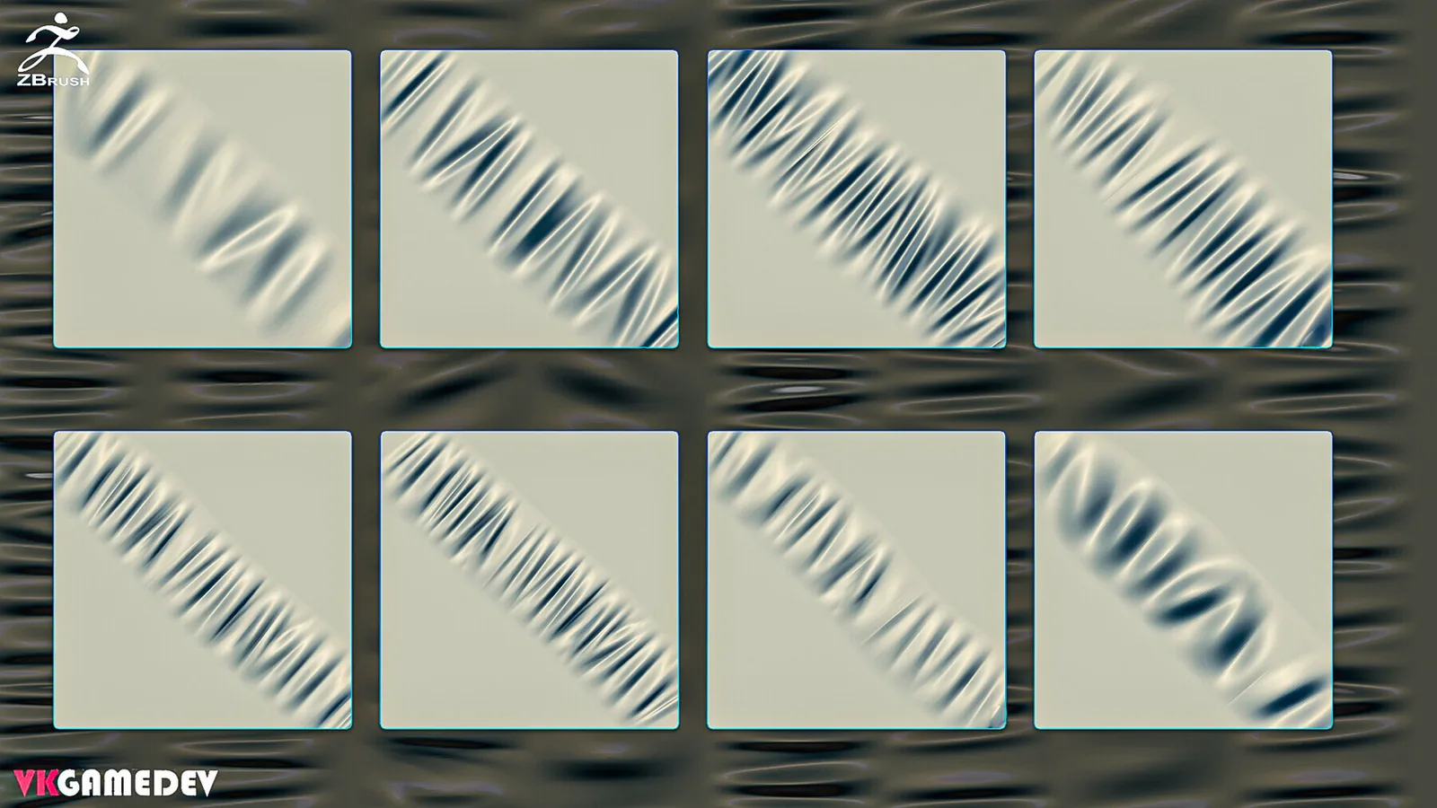 10 Puckering Fabric Brushes for ZBrush preview 1