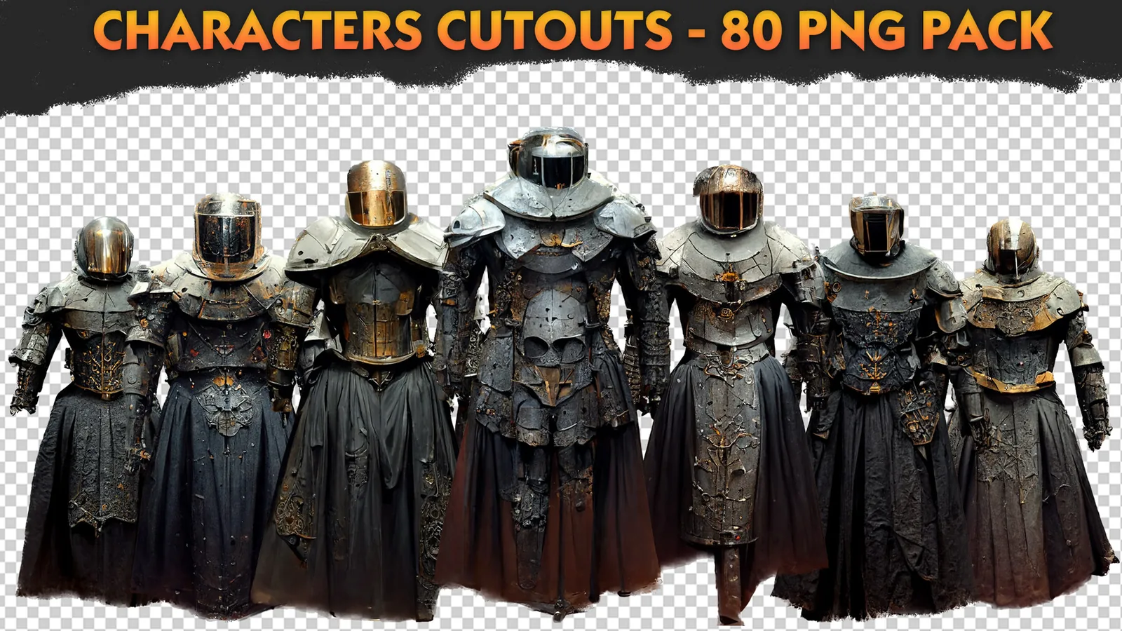 Characters Cutouts - 80 PNG Pack preview 1