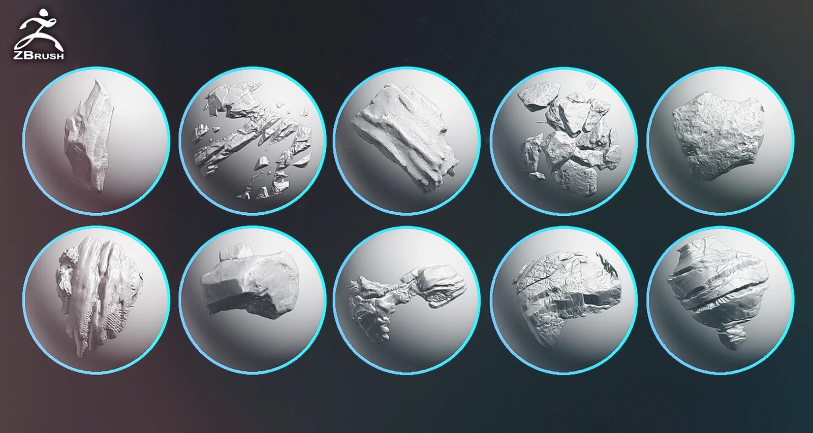 30 Rock VDM Brushes for ZBrush preview 2