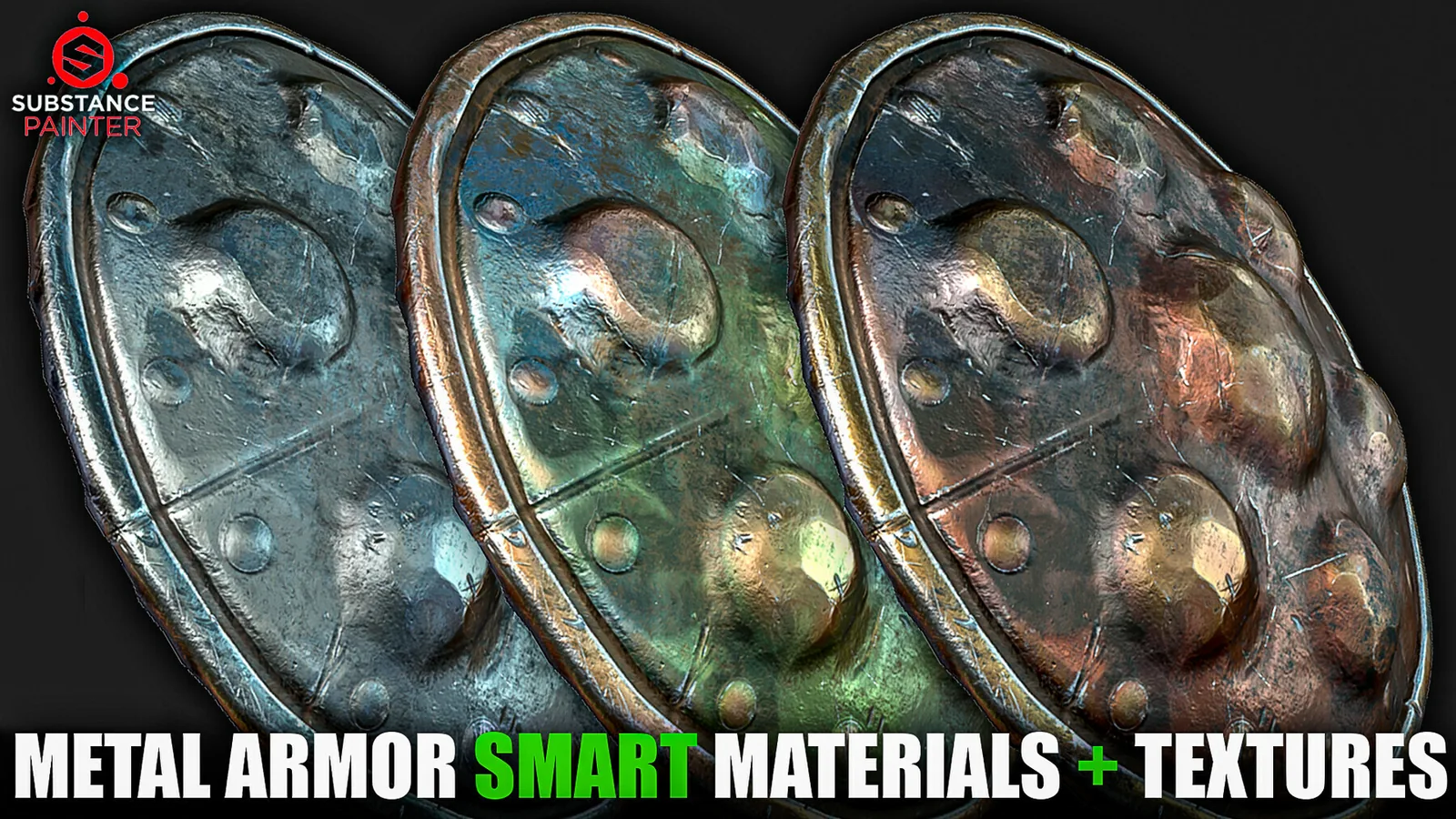 Metal Armor Smart Materials (Substance Painter + Textures) preview