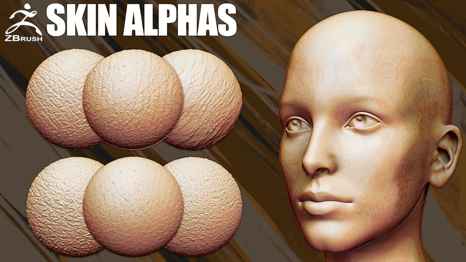 Skin Alphas for ZBrush (PSD, PNG, BMP) preview