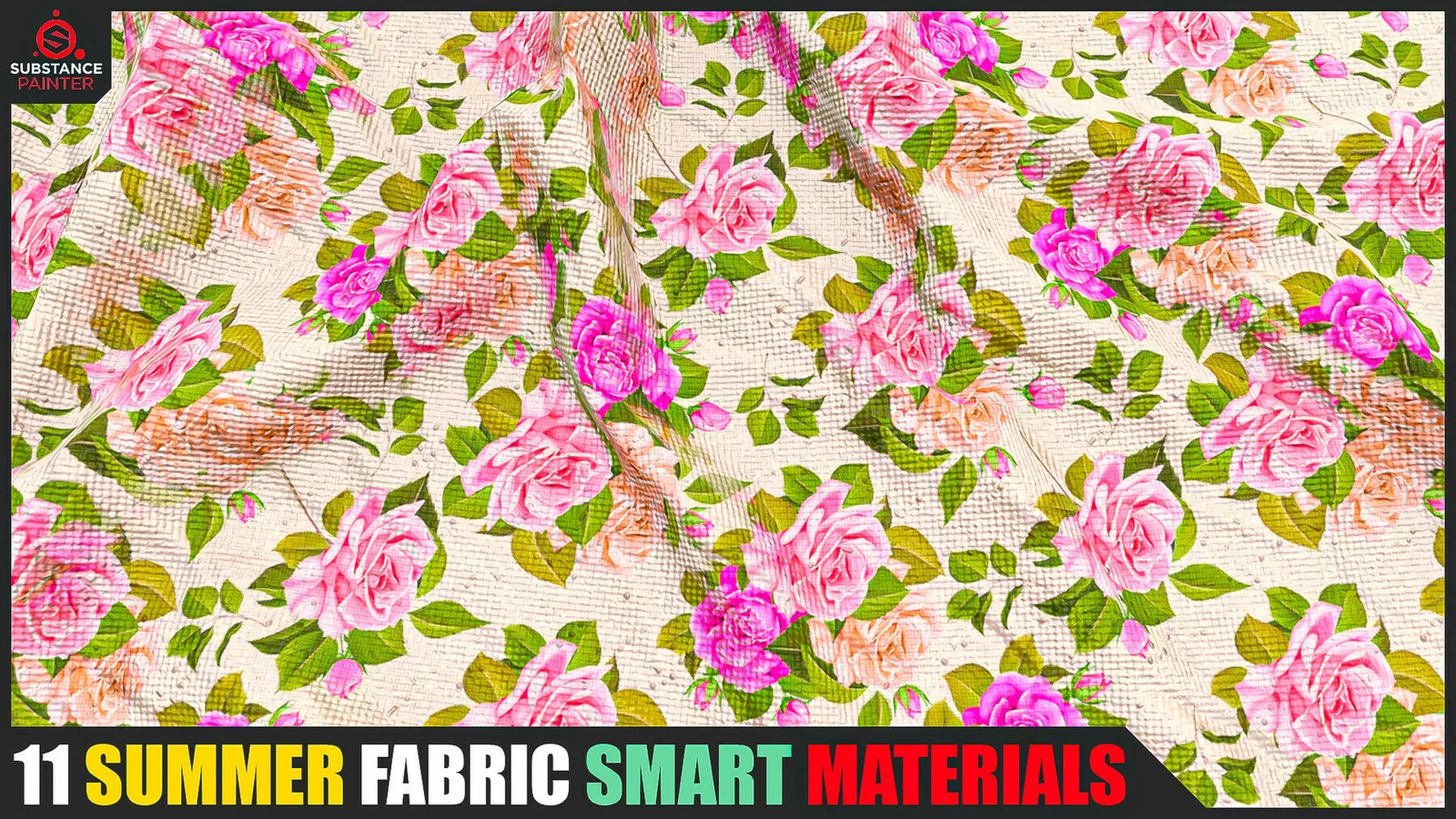 11 Summer Fabric Smart Materials (Substance Painter) preview 2